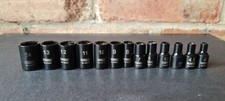 Dewalt Set of 13 metric 1/4" drive 6-pont shallow sockets 4mm to 14mm