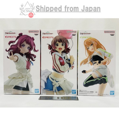 Gakuen Idolmaster Espresto Figure Hanami Saki Ume Shion Kiyoka SET NEW JAPAN