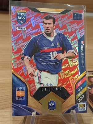 Panini FIFA 365 Fans Favourite Legend Zinedine Zidane Frankreich FAN51