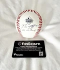 TEXAS RANGERS MAX SCHERZER signed INSCRIBED 2023 WORLD SERIES BASEBALL FANATICS