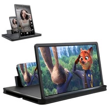 14" Screen Magnifier for Cell Phone, 3D Foldable Phone Stand Screen