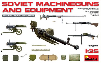 MiniArt 1/35 Russian Machine Guns and Equipment WWII 35255