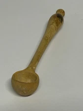 Antique Vintage Primative Wood Miniature Apothecary Spice Scoop Spoon