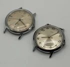 Lot 2x Vintage Timex Mens Watch 21 Jewels 6517 7265 For Parts