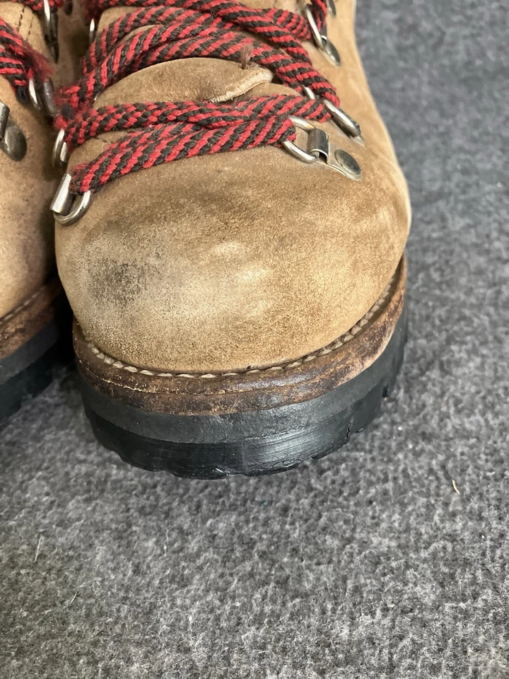 VTG Dexter Hiking Boots Mens 9.5 M Brown Leather Vibram Mountaineering MADE USA - Image 4 of 4