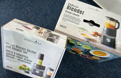 Pampered Chef Deluxe Blender und Smoothie Set - XXL Set mit 2. Smoothie Becher