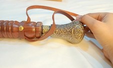 Solid Brass Shoe Horn 22 Inch Long Handle Handmade Dressing Aid Brass Finish