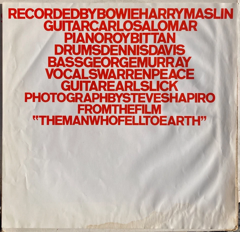 33t David Bowie - Station To Station - LP - 1977 - Photo 4/4