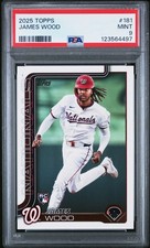 2025 TOPPS #181 JAMES WOOD PSA 9