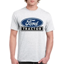 Ford Tractor Logo Blue T-shirt Vintage Farm Rustic Classic Retro Men's Tee