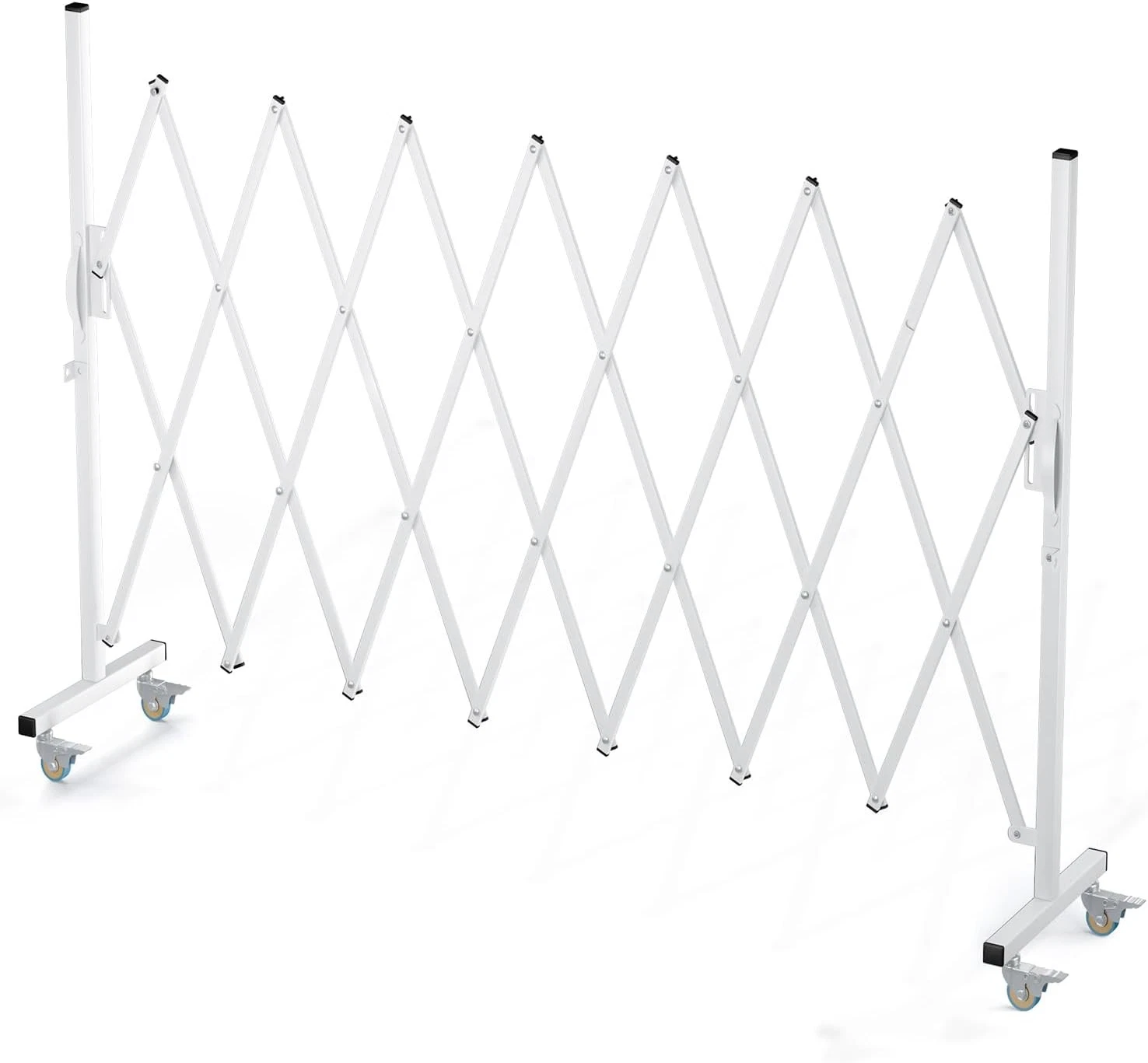WEWORTH Expandable Barricade Gate 82" Folding Security Gate White #R01