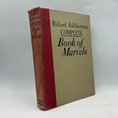 Vintage Halliburton's Complete Book Of Marvels Bobbs-Merrill Tan HC 1941 USA