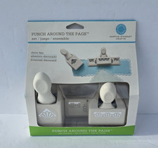 New Martha Stewart Large Punch Around The Page DECO FAN SET Scrapbook Card Make