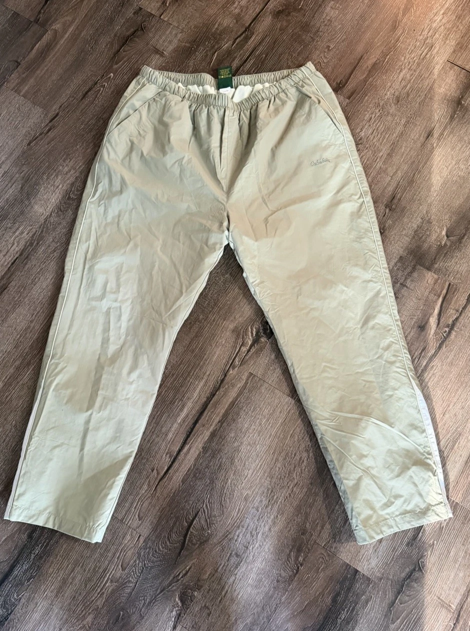 RETIRED Cabela's Men's 2XL waterproof shell pants light GREEN in color