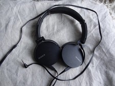 Sony MDR-XB550 EXTRA BASS On-Ear Headphones Black -Tested working
