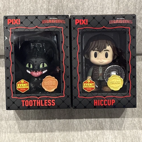 Thrilljoy Pix How To Train Your Dragon Toothless and Hiccup Chase Figure Pair