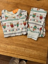 Gymboree Boy 8 Blue Bear Holiday Gymmies Pajamas NWT PJs Christmas