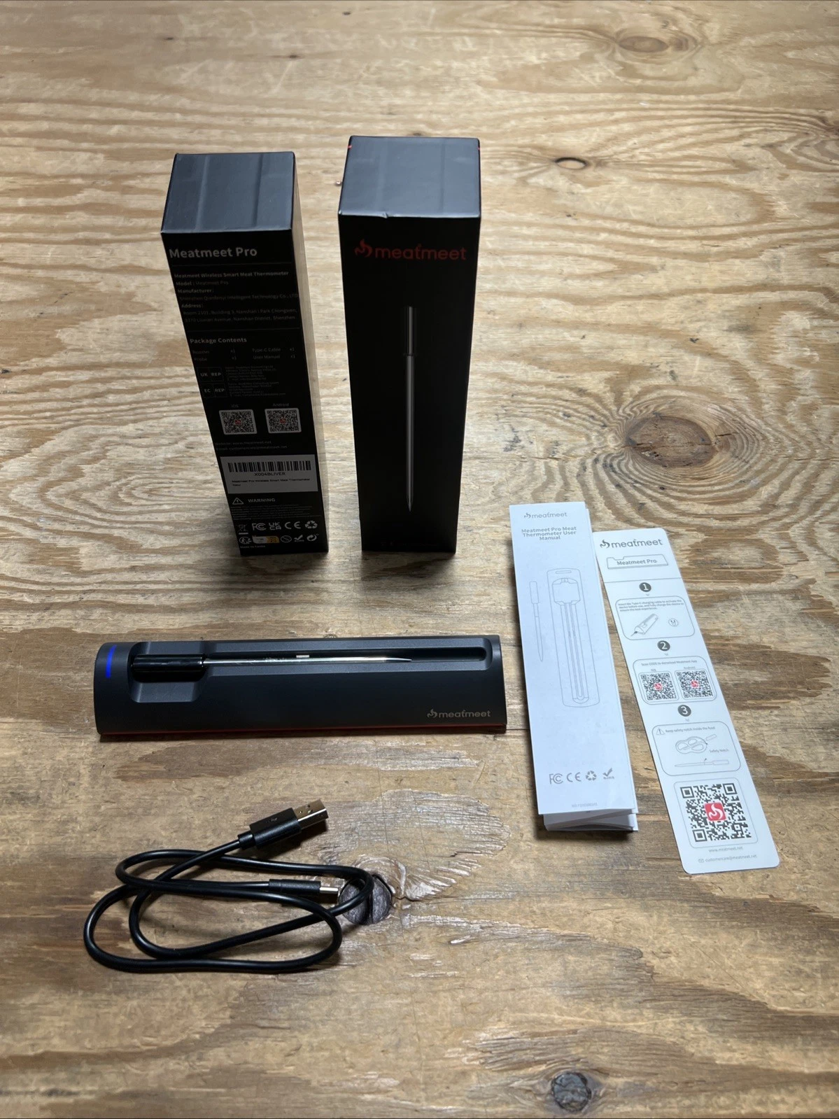 Meatmeet Pro Smart Bluetooth + WiFi Wireless True Meat Thermometer