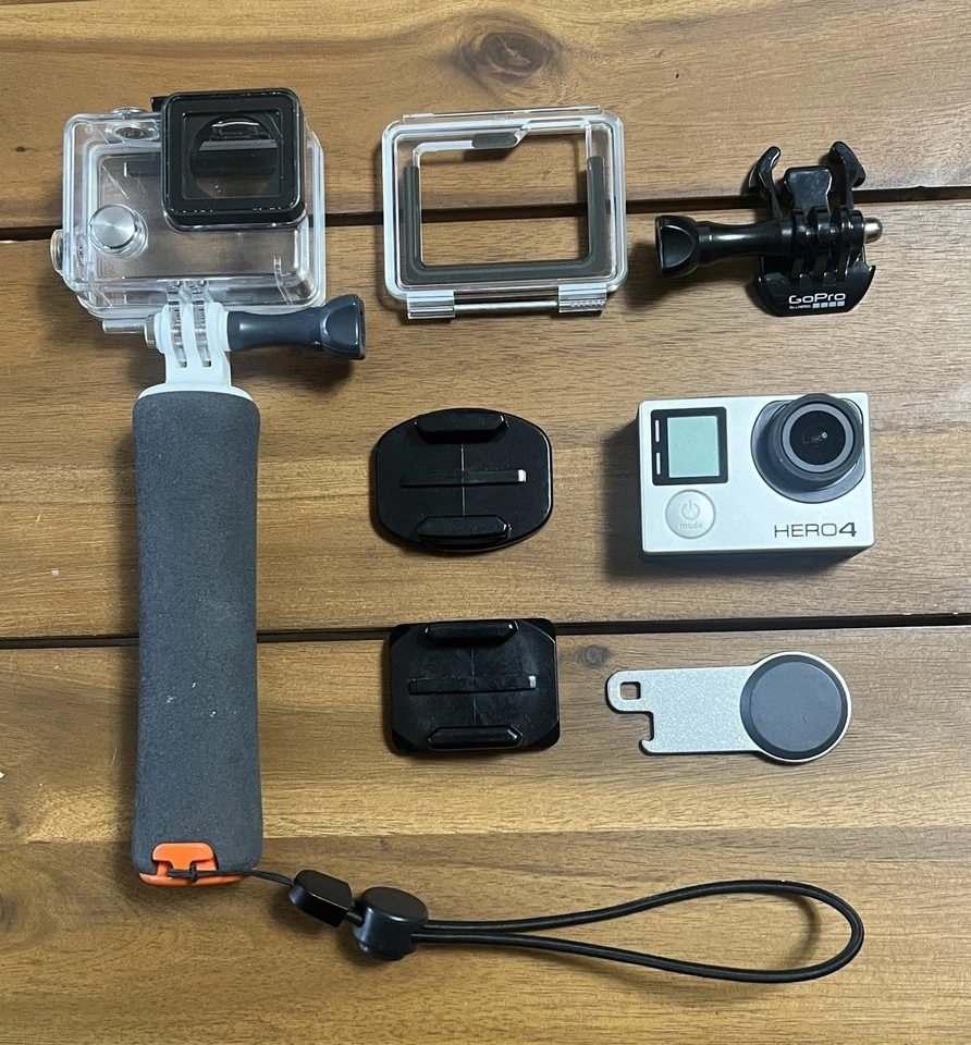 GoPro HERO4  Compact HD Action Cam – Original Battery, Charger & Accessories - Image 3 of 3
