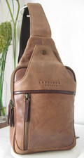 LAKELAND!!! HAWKSDALE SLING BAG!!! BROWN GENUINE LEATHER SLING BAG!!! NWT