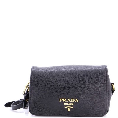 Prada Flap Zip Crossbody Bag Vitello Phenix Small | eBay