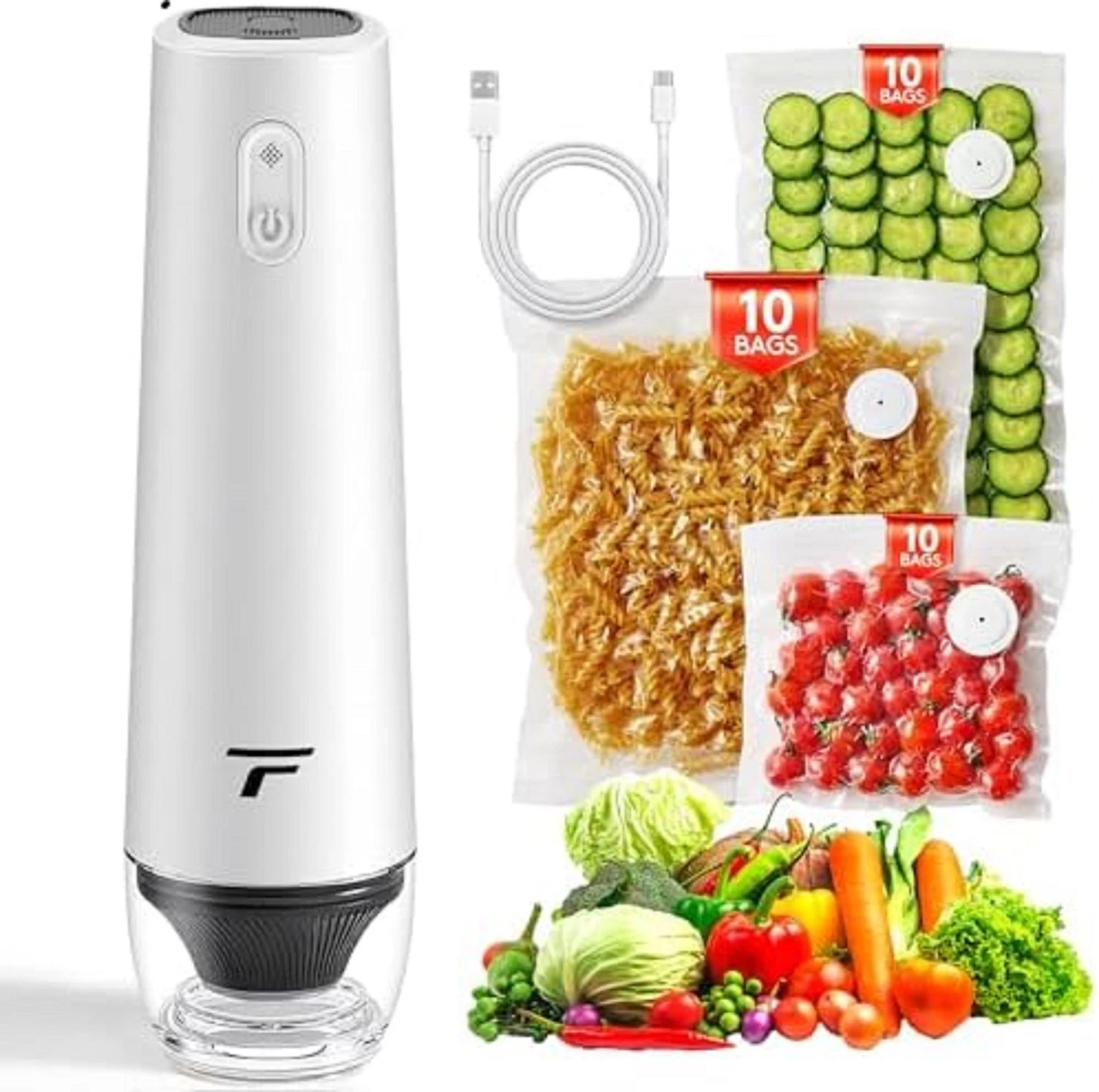 Vacuum sealer for food, Chef’s Design to Preserve Freshness, Compact Handheld...