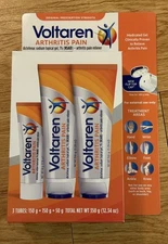 Voltaren Arthritis Pain Reliever 1% Gel 2x5.29 Oz 1.76 Oz Total 3 Tubes ED 05/28