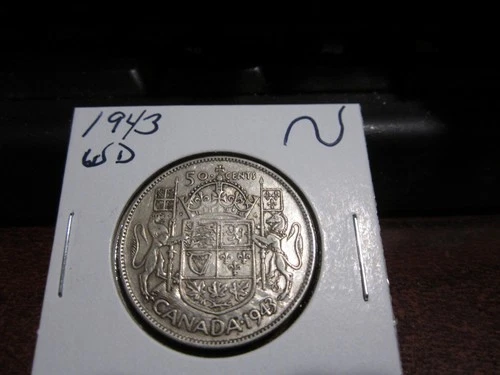1943 Canada 50 Cents — photo from the most recent tracked eBay sale