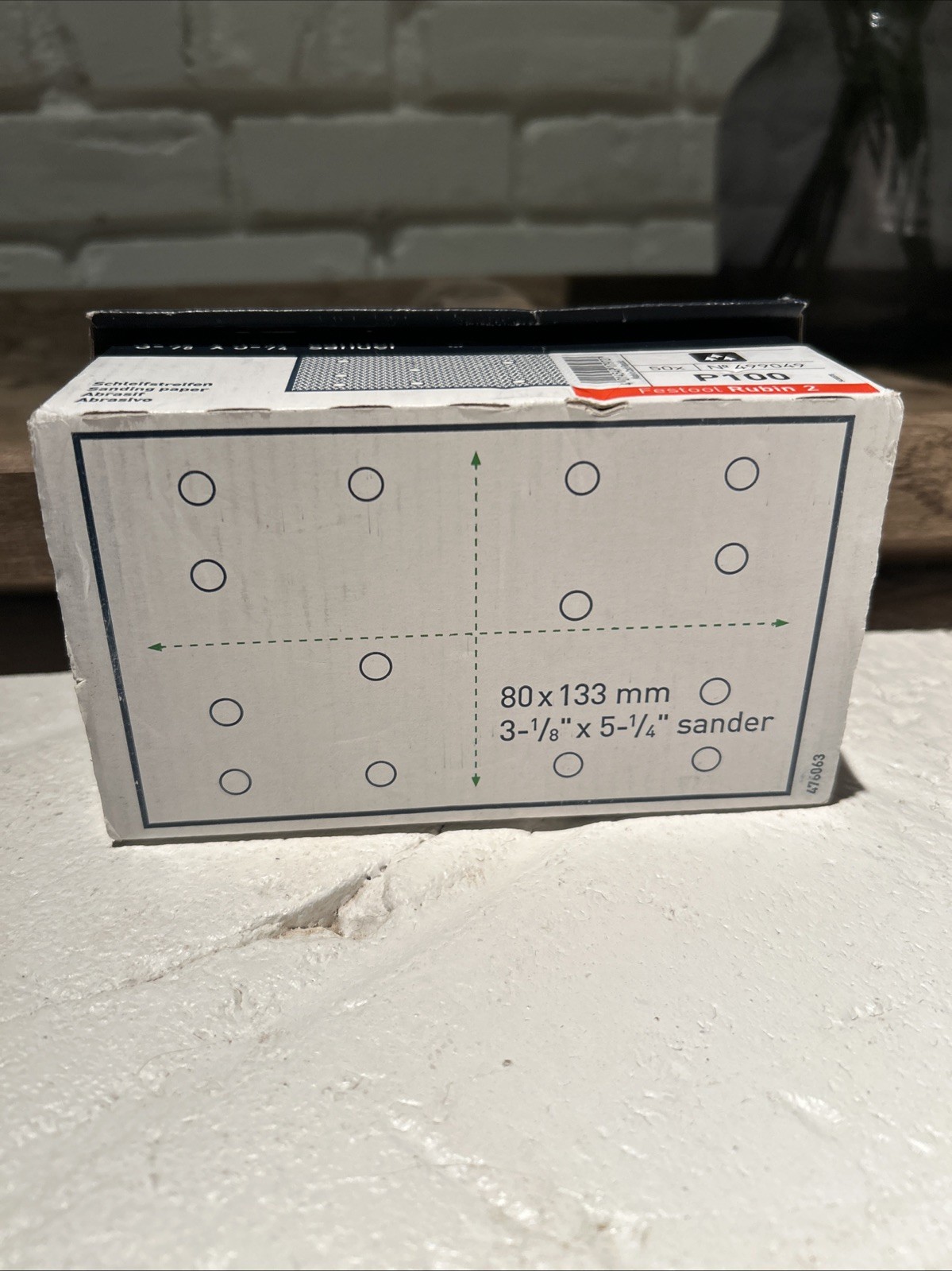 Festool Sander Pads No 499049 80x133 mm Pack of 50 Sheets