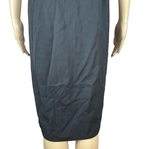 Burberry Black Shift Dress Boat Neck 3/4 Sleeves Versatile Classic - Picture 11 of 20
