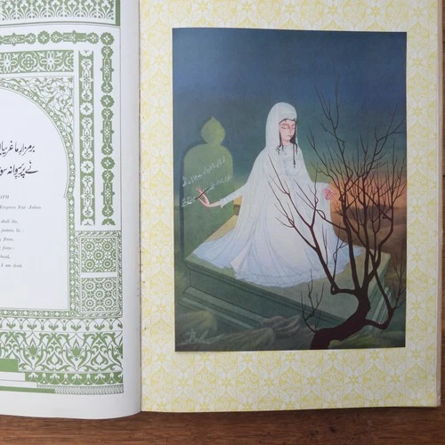 THE GOLDEN POMEGRANATE. MOGUL INDIAN POETRY  STUNNING PLATES, 1ST ED SIGNED 1957