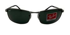 Ray-Ban Rb3498 004/71 Gunmetal Frame Green Classic 61mm Lens Sunglasses