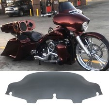 For Harley Davidson CVO Street Glide FLHXSE 6" Black Wave Windshield Windscreen