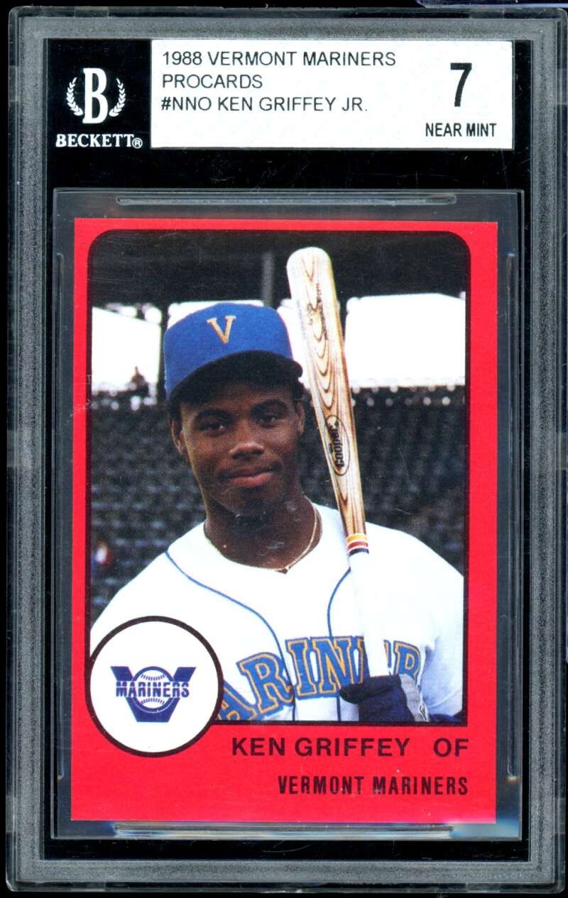 Ken Griffey Jr. Rookie Card 1988 Procards #nno BGS 7