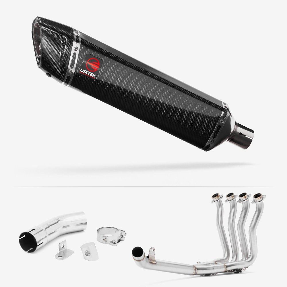 Lextek SP7C  Exhaust 400mm with Link Pipe for Suzuki GSX-S 1000 F (15-20)