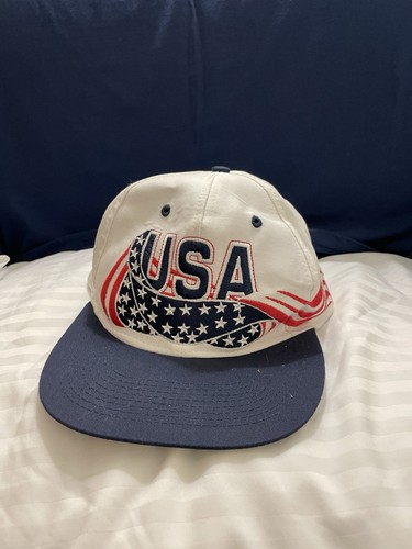 Vintage Team USA SnapBack Cap Hat Atlanta 1996 Olympics - Picture 1 of 6