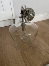 Laura Ashley Ockley Chrome Glass Ceiling Light Pendant