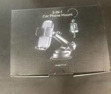 FESIYOYE 3-in-1 Car Smartphone Mount/Holder for Dashboard/Windshield/Air Vent. 
