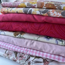 Job Lot 5 kg   Vintage Cotton Fabric Bundle Floral, Geometric 60s 70s 80s 90s