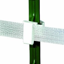 Safe-Fence White T-Post Polytape Insulator - TP-25 Fence Insulators 25 Pieces 