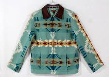 Pendleton Canyon Jacket Women's Large Wool/Leather Pagosa Springs Southwestern