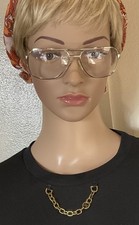 Safilo Elasta E 3050 Eyeglasses Silver Frame-Clear Lenses-New-Made in Italy