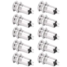 Key Switches 10 PCS 12mm Barrel Lock ON-Off with 20 Keys Double Pull