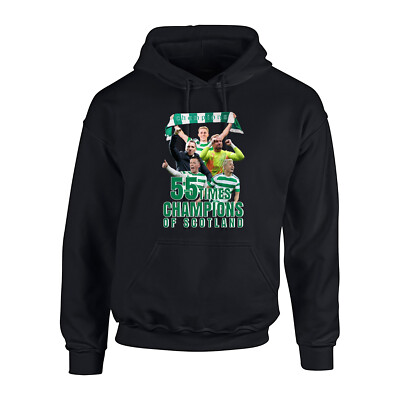 The Celts CHAMPIONS of Scotland 2025 Hoodie Fanmade 55 Mal Spieler