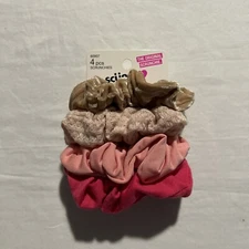 Scunci 4 Pcs Scrunchies Pinks/Browns - NIP