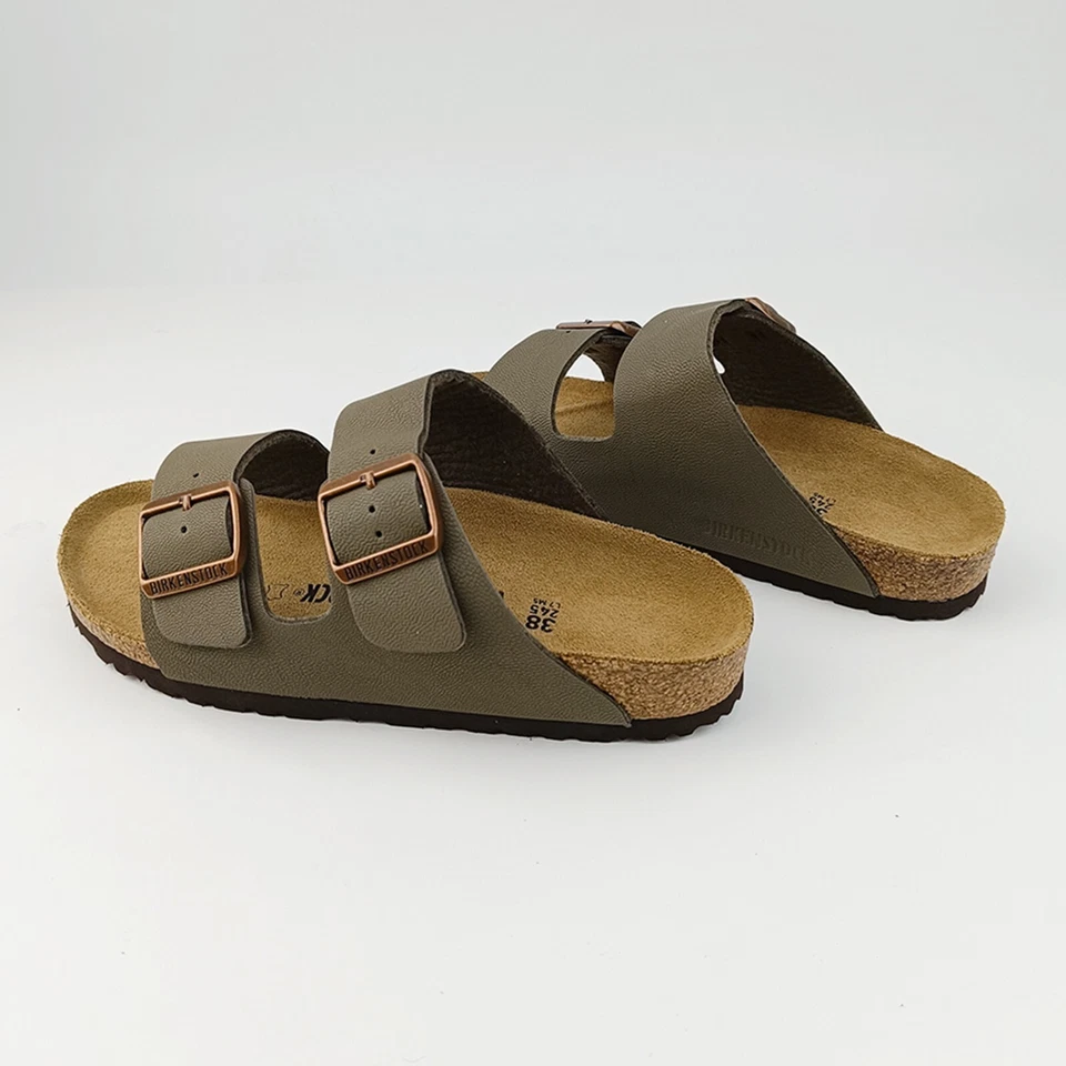 New Birkenstock Arizona Stone-Natural Leather Footbed Unisex Sandals EU37-45 - Image 4 of 4