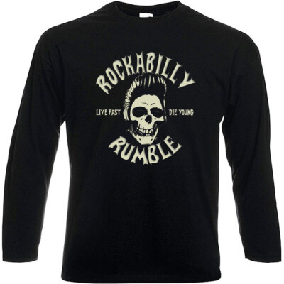 Langarmshirt ROCKABILLY RUMBLE Teddy Boy Rockers Stray Cats Rockers