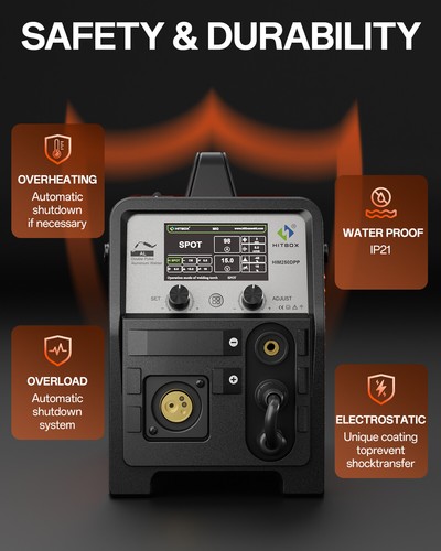 HITBOX 7 IN 1 220V 200A MIG MAG Welder SPOT LIFT-TIG MMA ARC IGBT Welder - Picture 11 of 16