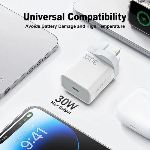 Eseekgo 30W USB C GaN PPS Power Delivery PD QC 3.0 Fast Charging Wall Charger - Picture 2 of 9