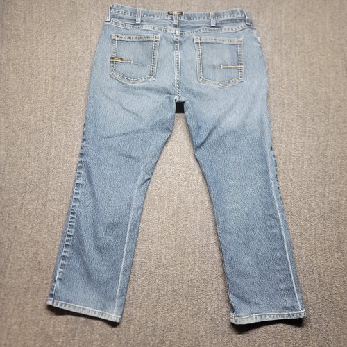 Ariat Jeans Uomo 40x30 M4 Stivaletto Basso 10016220 6 Tasche Rebar Anticato - Foto 13 di 21